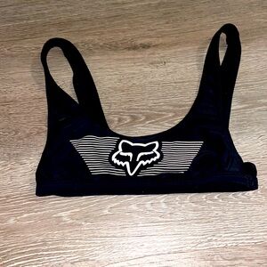 Black fox racing bathing suit top